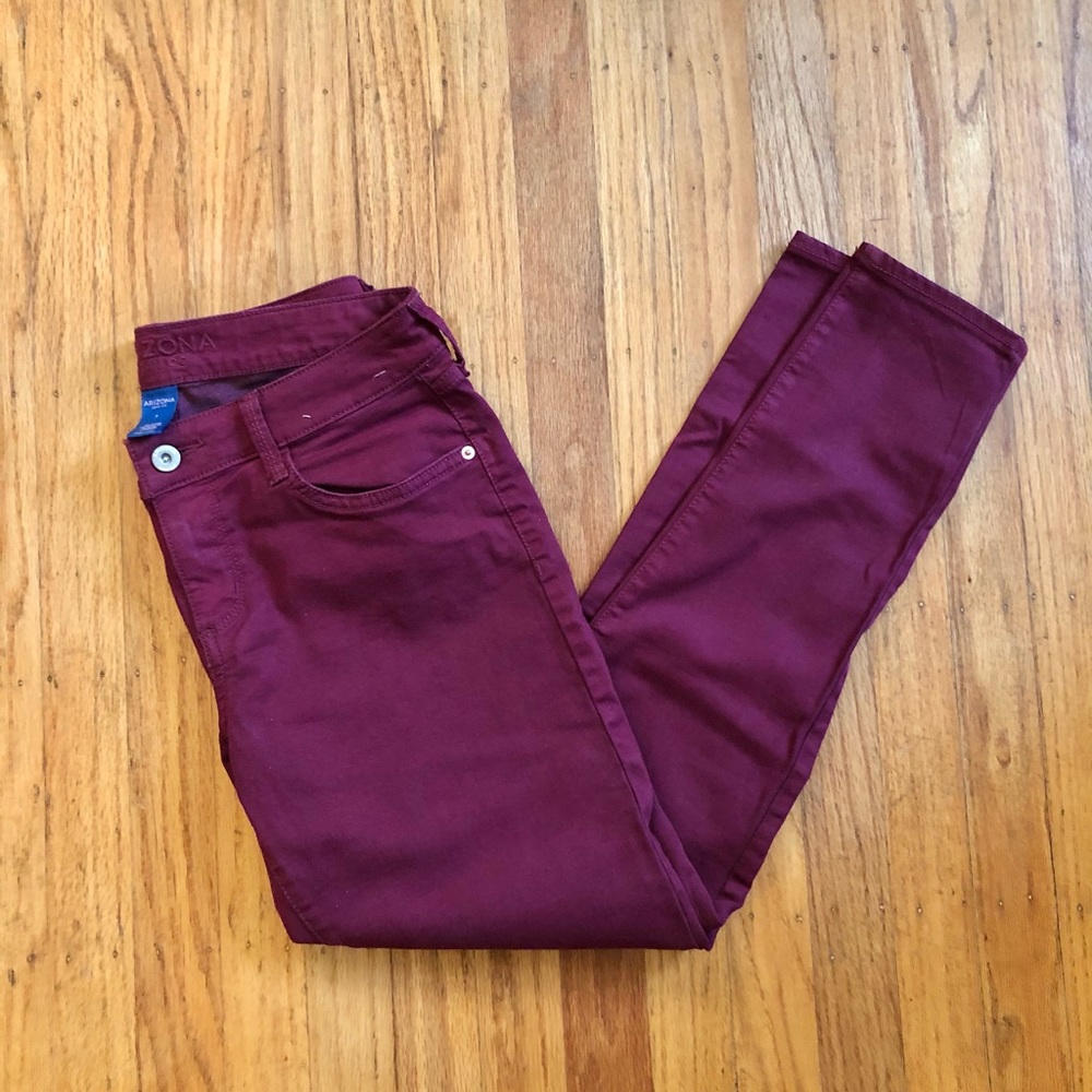NWOT Arizona Jeans Co. Maroon Pants